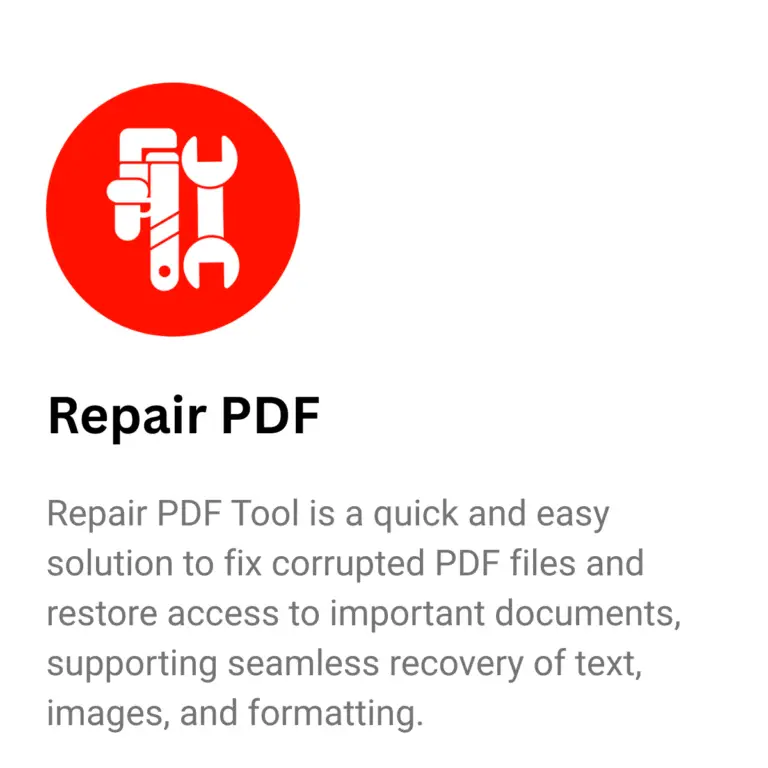 Repair PDF Tool
