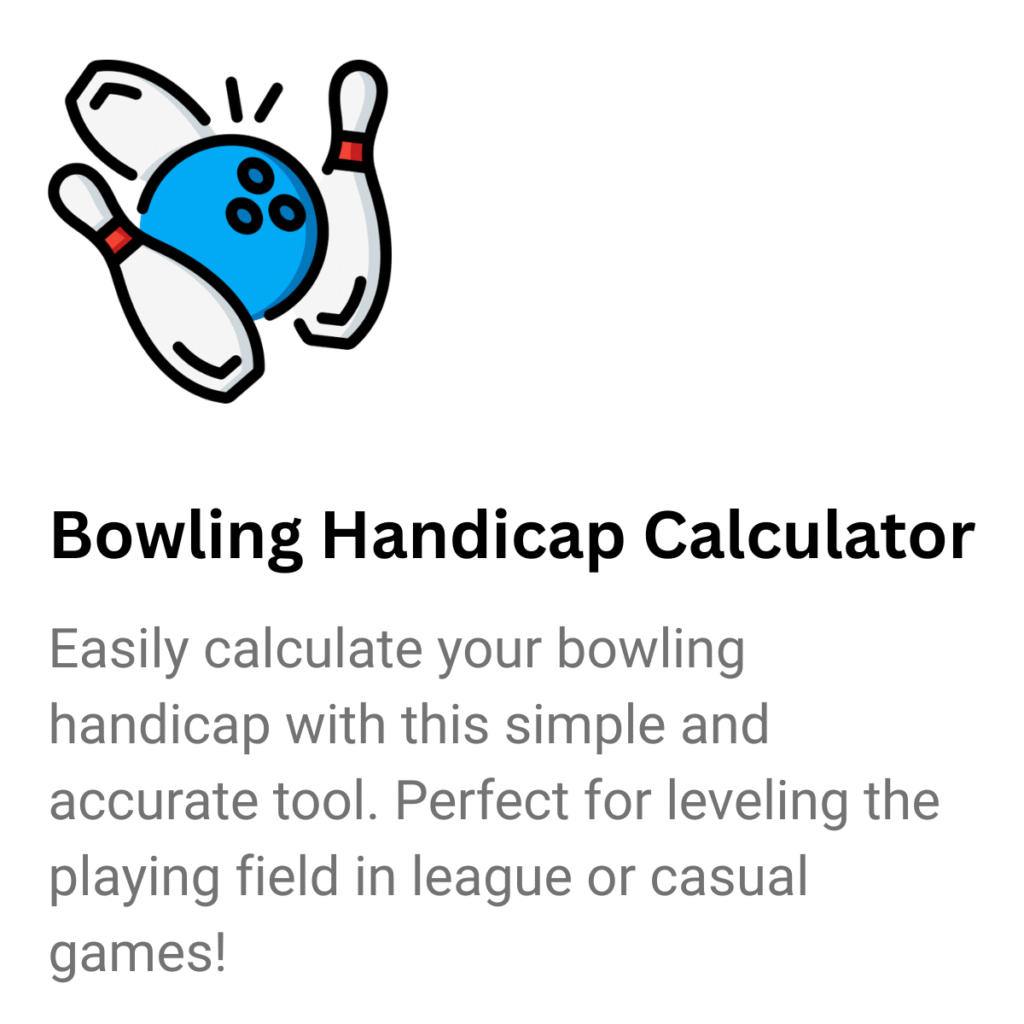 Bowling Handicap Calculator