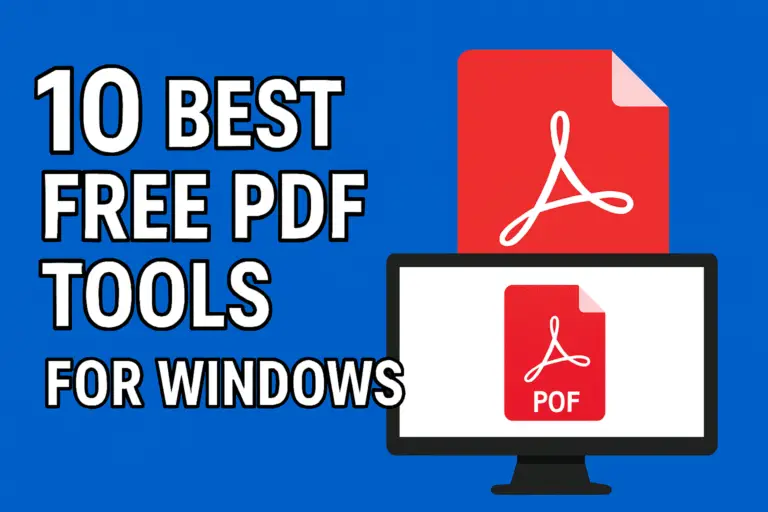 10 Best Free PDF Tools for Windows